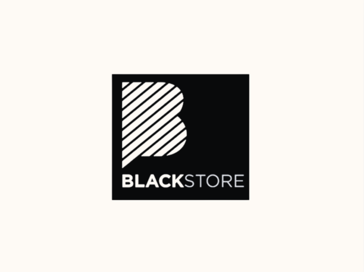 black store logo portfolio